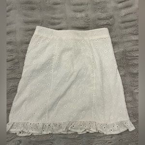 white skirt